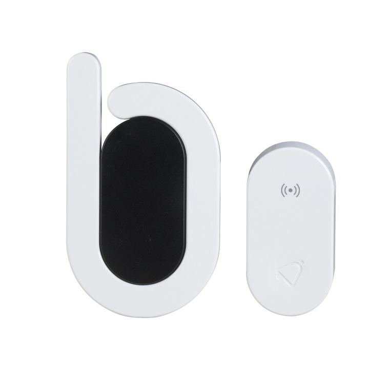 Sonerie wireless ZAMEL, Bulik II, 230V, DRS-985H, Alb/Negru