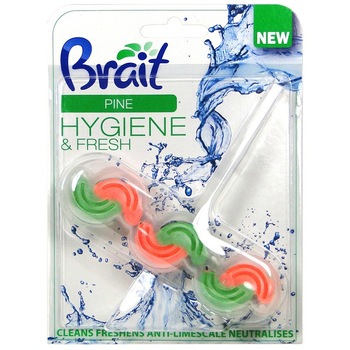 Odorizant WC Hygiene - Pine , 45 gr, Brait Odorizant WC Hygiene - Pine , 45 gr, Brait