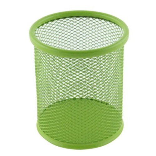 Suport din plasa metalica Vision pentru pixuri forma rotunda7x7cm colorat