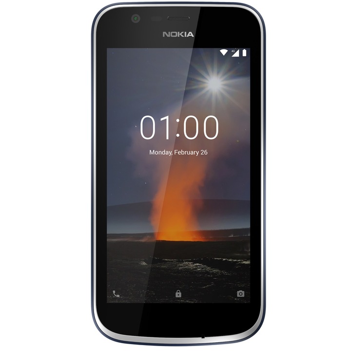 Telefon mobil Nokia 1, Dual SIM, 8GB, 4G, Dark Blue