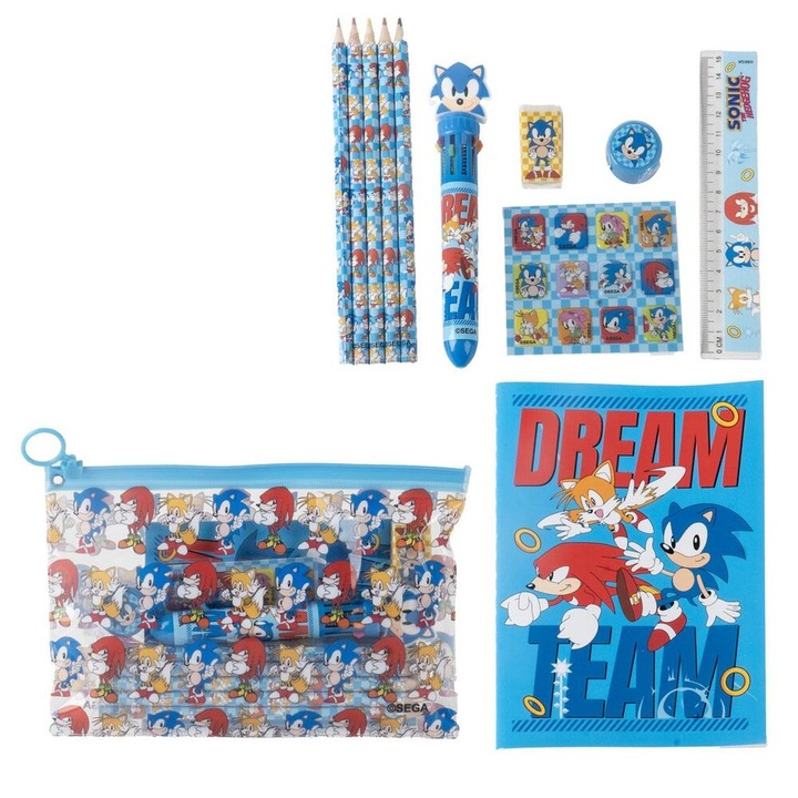 Комплект за бюро Sonic the Hedgehog, Cerdá, 22x14x0,5 см, за момчета