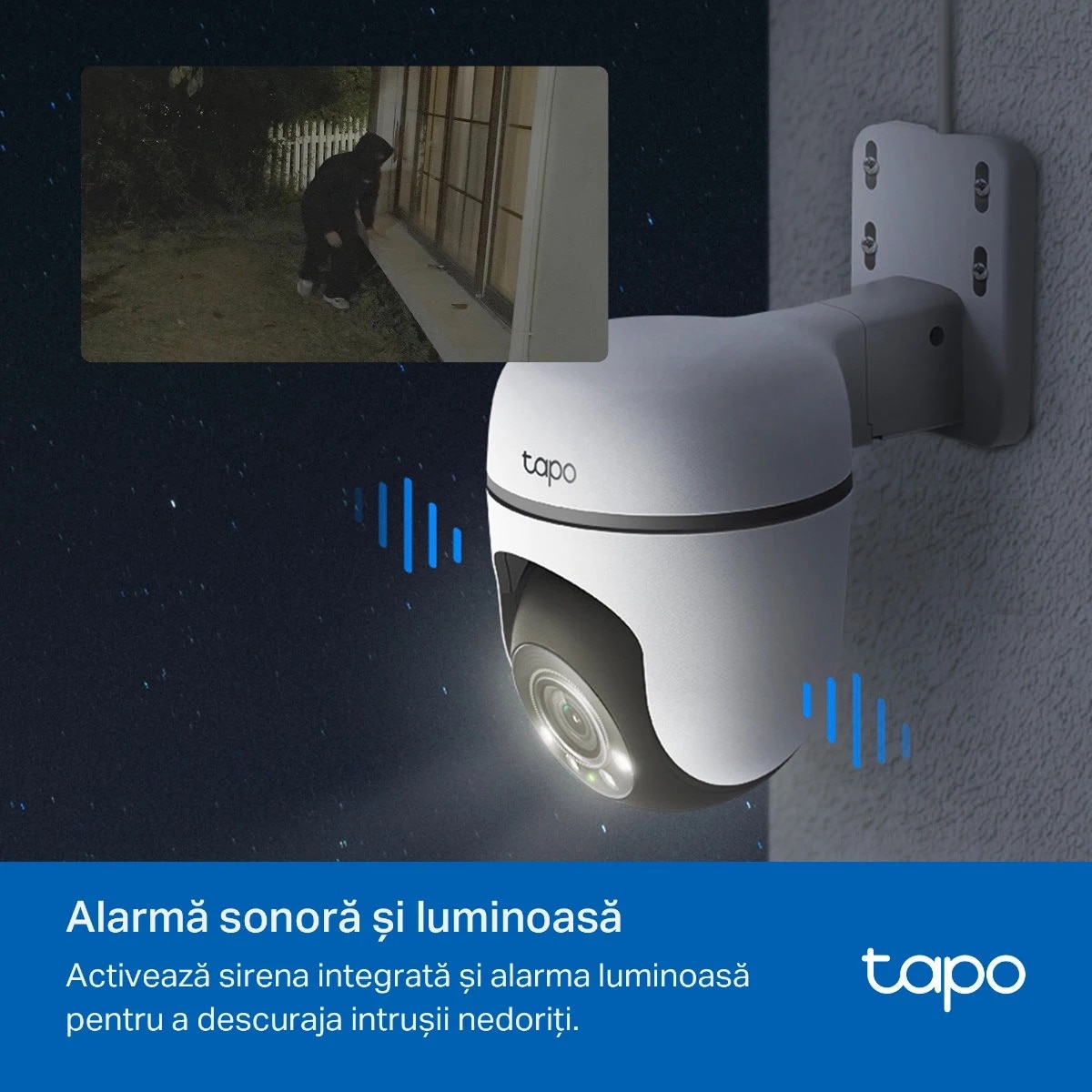 Camera de supraveghere smart / inteligenta Tapo TC40, 2MP, Full HD, Wi ...