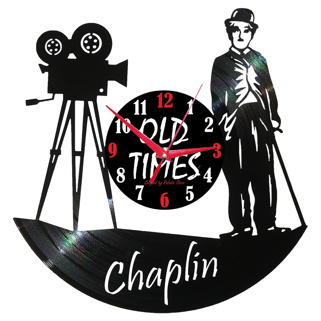 Ceas de perete disc vinil - CHARLIE CHAPLIN