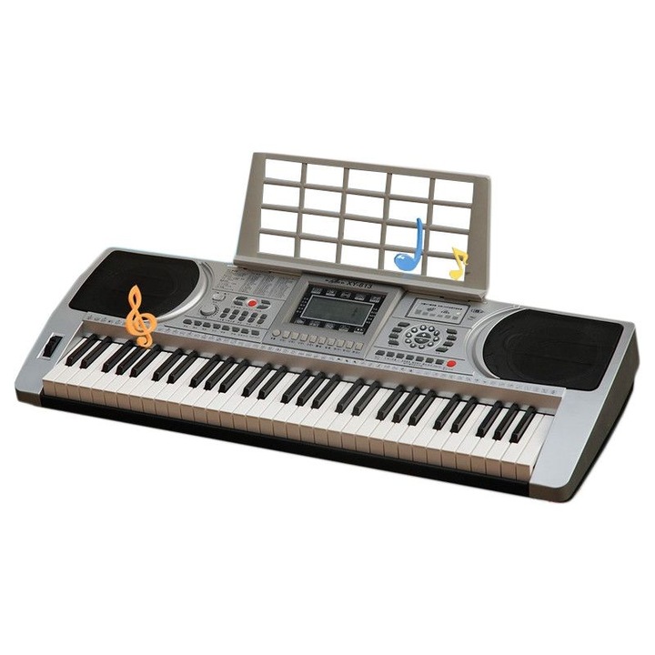 Orga electronica profesionala , Numar de clape 61 , Bluetooth , MicroSD , Intrare USB , Redare player mp3 , Functia de inregistrare in timp real, functia de joc, editia si redare ritm