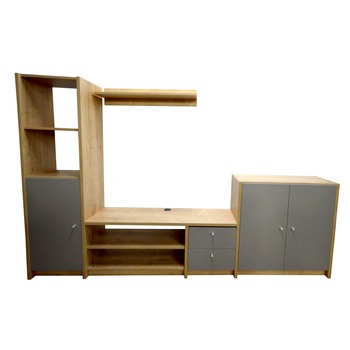 Biblioteca UniMob Model 4TV, 256 x 40 x 162 cm PAL 25/18 mm Biblioteca UniMob Model 4TV, 256 x 40 x 162 cm PAL 25/18 mm