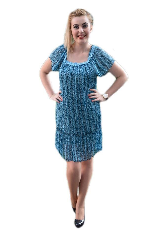 Rochie vaporoasa de vara, D&J Exclusive, Albastru