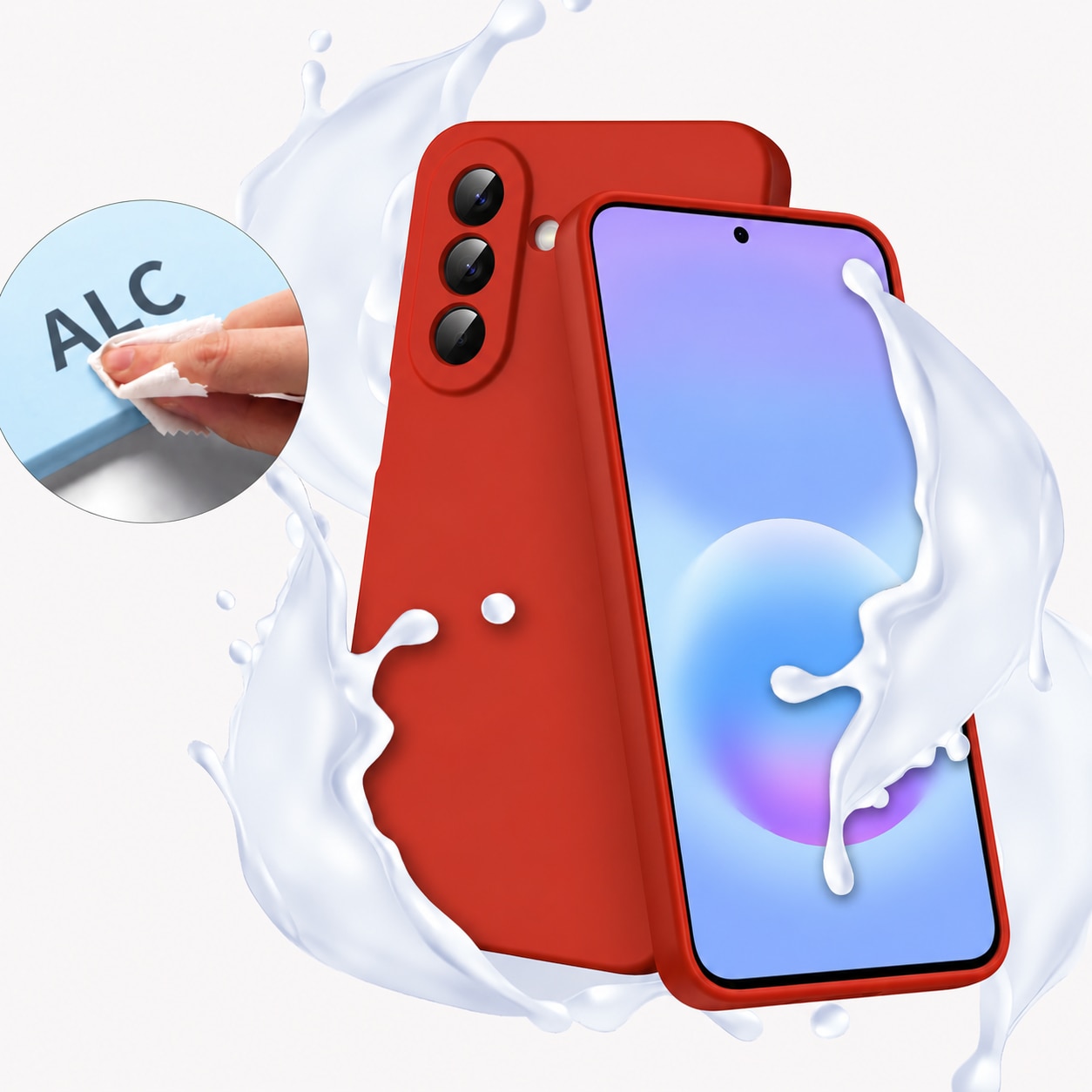 Husa Compatibila cu Samsung Galaxy A27, TPU Rosu, Slim Soft Touch, Anti-Soc, ALC Mobile