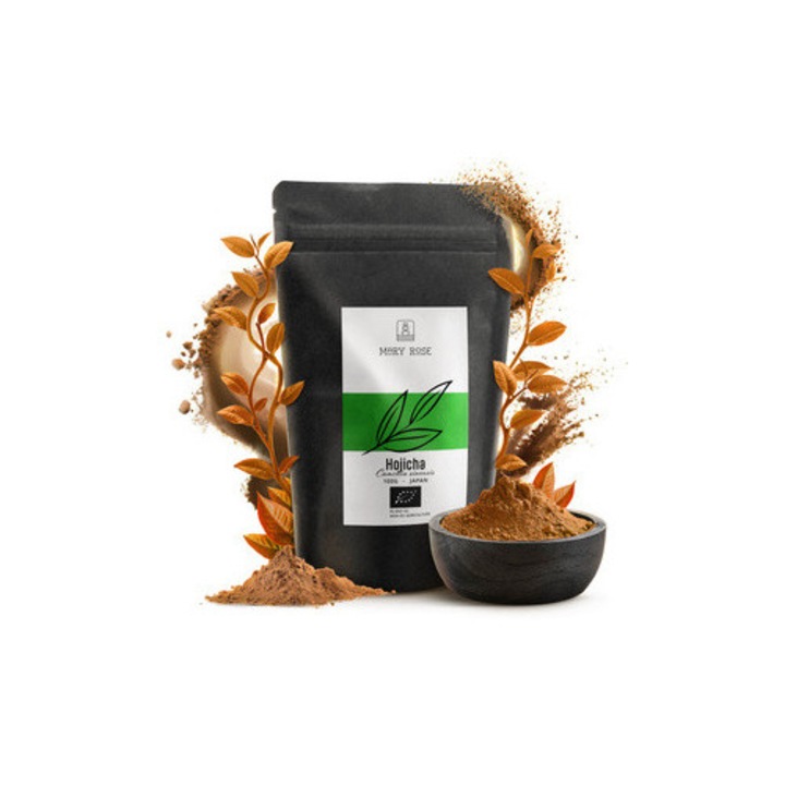 Зелен Чай Ходжича На Прах, Mary Rose, Hojicha Powder BIO, Органик Печен Зелен Чай, Традиционен Японски Чай На Прах, Фин Прах, Балансиран Вкус, Натурален Аромат, Премиум Селекция, Традиционен Процес, Япония, 100 g