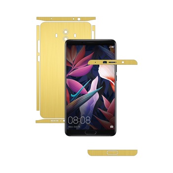 Folie de protectie Carbon Skinz, Husa de tip Skin Adeziv pentru Carcasa, Brushed Auriu dedicata Huawei Mate 10 Folie de protectie Carbon Skinz, Husa de tip Skin Adeziv pentru Carcasa, Brushed Auriu dedicata Huawei Mate 10