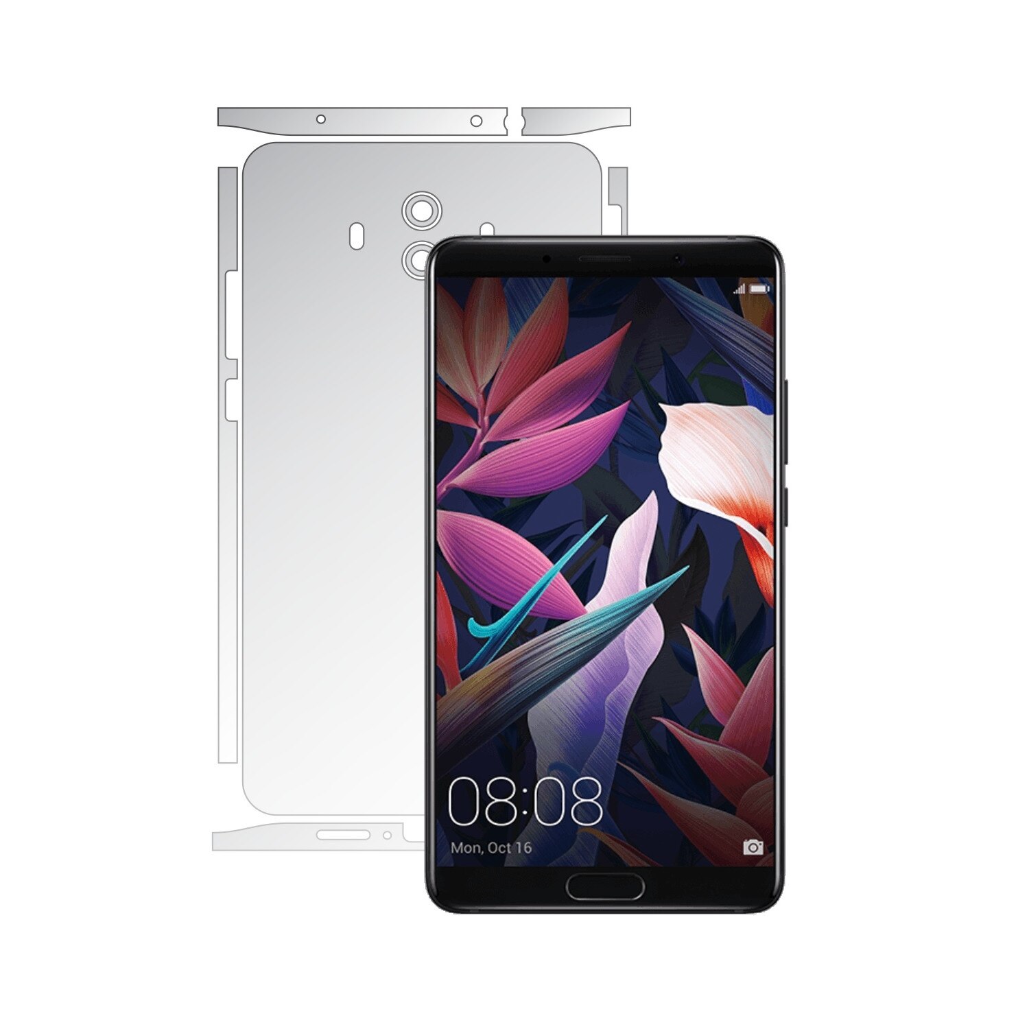 Folie Protectie Invisible Skinz Ultra-Clear HD, Husa Transparenta de tip Skin Adeziv pentru Carcasa si Laterale, dedicata Huawei Mate 10