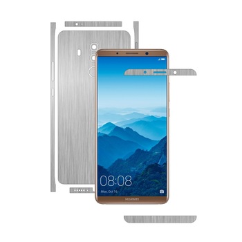 Folie de protectie Carbon Skinz, Husa de tip Skin Adeziv pentru Carcasa, Brushed Argintiu dedicata Huawei Mate 10 Pro Folie de protectie Carbon Skinz, Husa de tip Skin Adeziv pentru Carcasa, Brushed Argintiu dedicata Huawei Mate 10 Pro