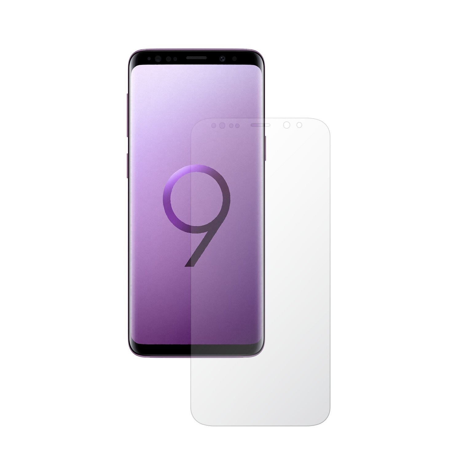 Set 2 Folii Protectie Ecran, Acoperire Totala, Adezive si Foarte Flexibile, Invisible Skinz Ultra-Clear HD pentru Samsung Galaxy S9