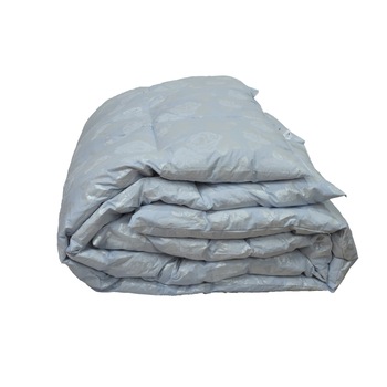 Pilota Pufosul din pene si puf de gasca, 200x220 cm, Albastru, Vara Pilota Pufosul din pene si puf de gasca, 200x220 cm, Albastru, Vara