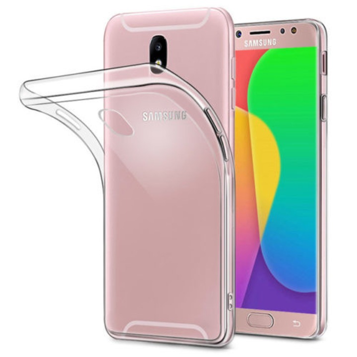 Capac de protectie pentru Samsung Galaxy J7 (2017) / J730, TPU 0.3 mm, transparent