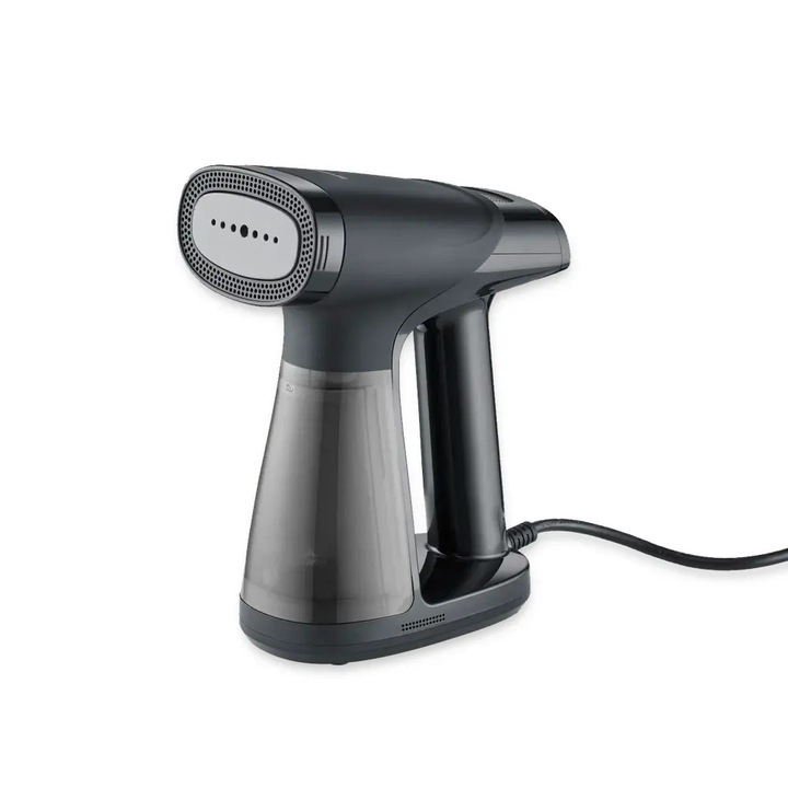 Aparat de calcat vertical cu aburi Severin, S-Flow Steam X, functie de aspirare, capacitate rezervor apa detasabil 180 ml, debit abur 22 g/min, debit continuu de abur, potrivit pentru toate materialele, incalzire rapida, negru