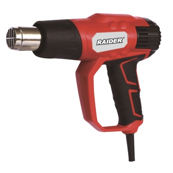 Pistol cu aer cald 2000W , 2 trepte + accesorii Raider RD-HG22 Pistol cu aer cald 2000W , 2 trepte + accesorii Raider RD-HG22
