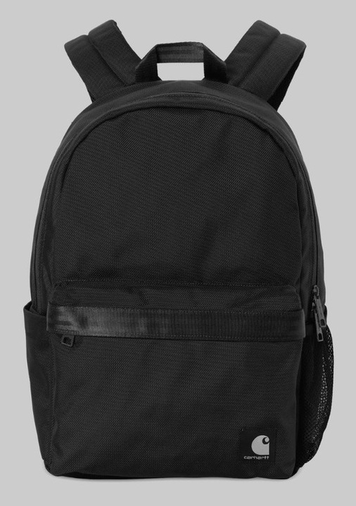 Carhartt WIP, rucsac din nylon Richmond, water-repellent, buzunar frontal cu fermoar, husa pentru laptop captusita, spate si bretele captusite, capacitate 17,3 L, negru, marime unica