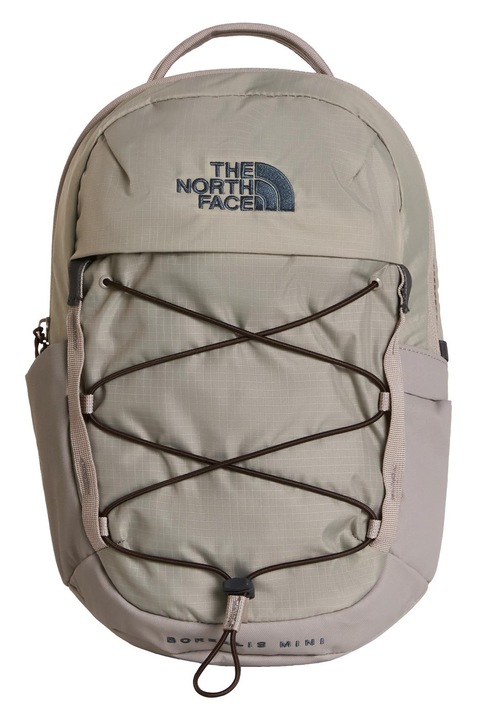 The North Face, rucsac textil cu sistem de corzi elastice si buzunare laterale, hidrofob, Borealis Mini NF0A52SW0WB, bej, 10 L
