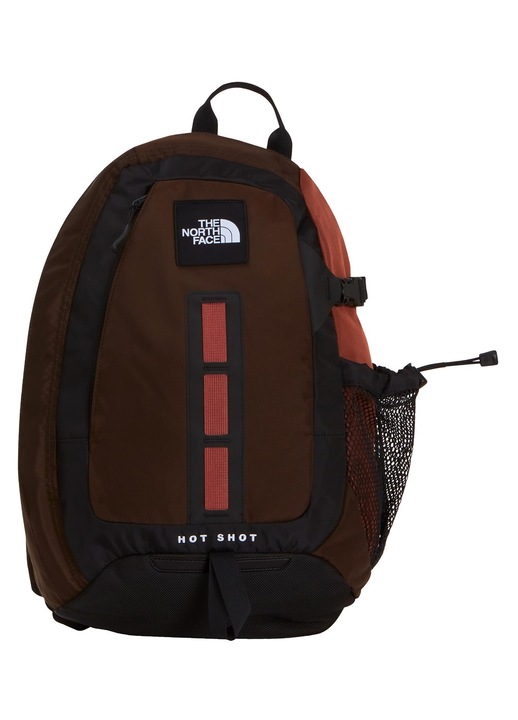 The North Face, rucsac sling unisex din material textil, modular cu buzunar mesh si prindere daisy chain Hot Shot Sling NF0A8JCE921, maro/teracota