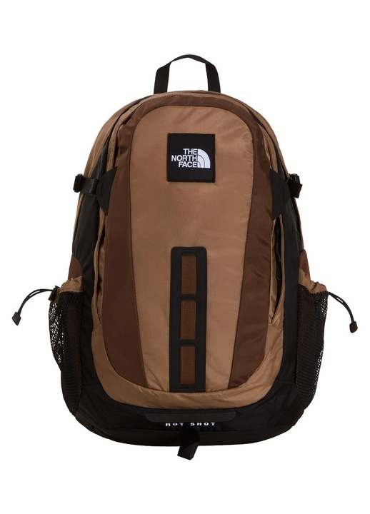 The North Face, rucsac din nylon 400D cu maner superior, compartiment laptop 15", DWR hidrofob, pas biodrowy, Hot Shot NF0A3KYJS3E, maro, 33 x 20 x 51 cm