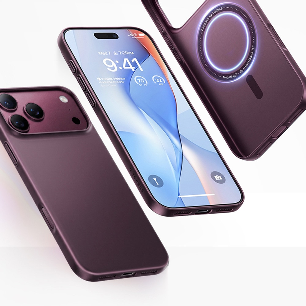 Husa pentru iPhone 18 Pro Max / iPhone 17 Pro Max - Torras OriginFit-Mag Series - Purple