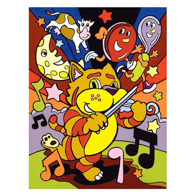 Set pictura Pisicuta care iubeste muzica