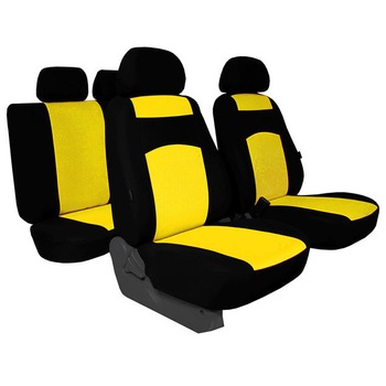 Set huse auto Pok-Ter Classic Plus pentru Mazda 2 Ii, 10 piese, Galben Set huse auto Pok-Ter Classic Plus pentru Mazda 2 Ii, 10 piese, Galben