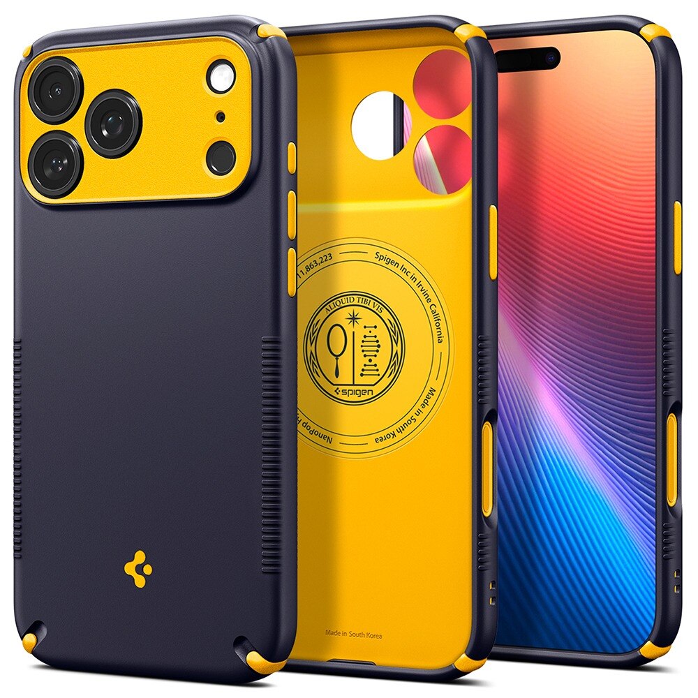Husa pentru iPhone 18 Pro Max / iPhone 17 Pro Max, Spigen Caseology Nano Pop Hybrid MagSafe, Incarcare wireless, Calitate Premium, Blueberry