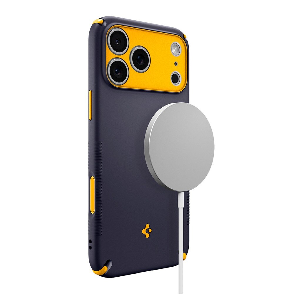 Husa pentru iPhone 18 Pro Max / iPhone 17 Pro Max, Spigen Caseology Nano Pop Hybrid MagSafe, Incarcare wireless, Calitate Premium, Blueberry