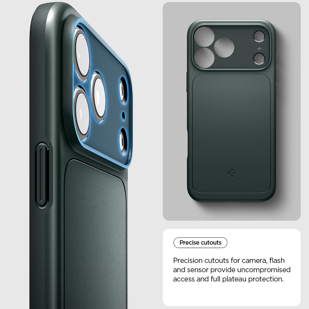 Husa pentru iPhone 18 Pro Max / iPhone 17 Pro Max, Spigen Thin Fit MagSafe, Incarcare wireless, Calitate Premium, Verde