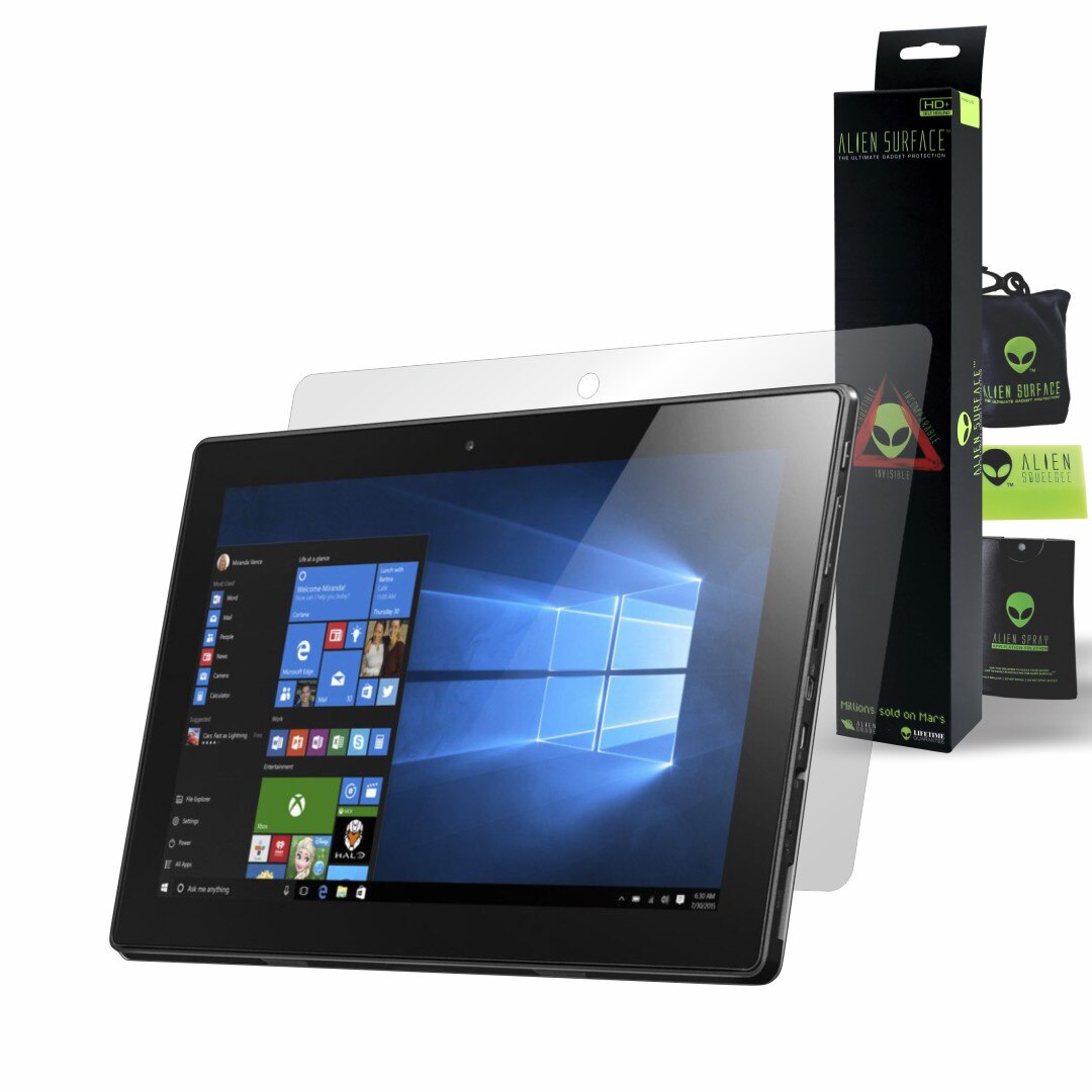 Folie Alien Surface HD, Lenovo IdeaPad Miix 310-10ICR, protectie spate + Alien Fiber cadou