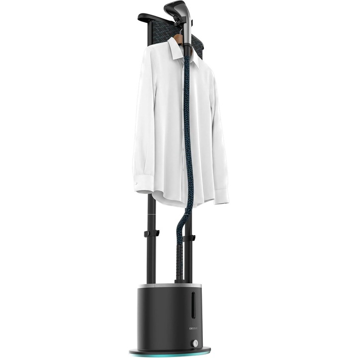 Statie Verticala de Calcat Cecotec IronHero 2000, 2000 W, Debit Abur 47 g/min, Masa Reglabila 3 Pozitii, Rezervor 1, 7 L, Incalzire Rapida 35 sec, Negru