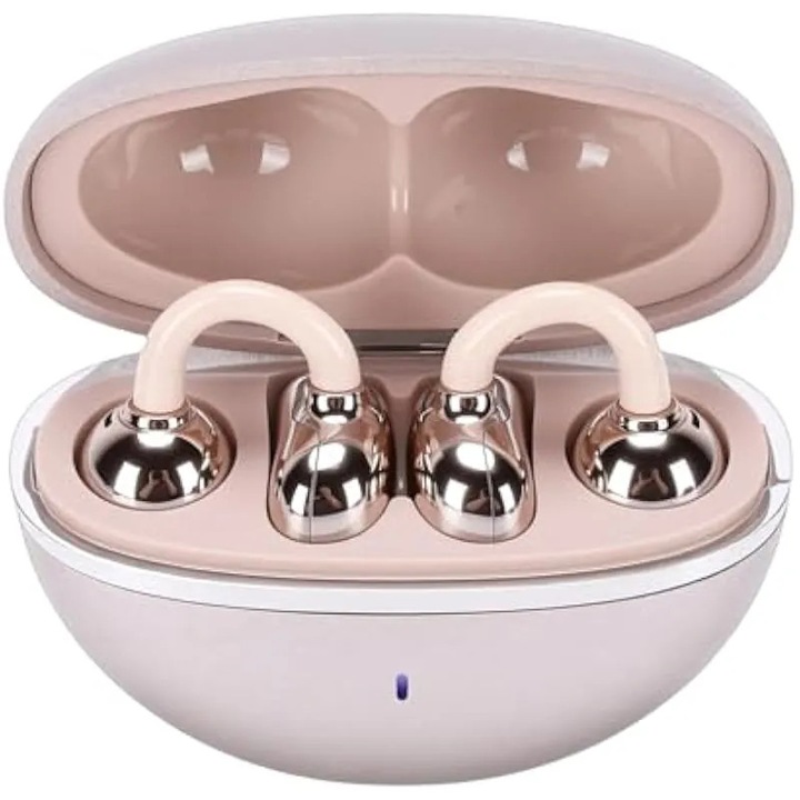 Bluetooth слушалки с щипка Pissente, шумопотискане, 4 часа възпроизвеждане, подвижен кристал, за спорт, бягане