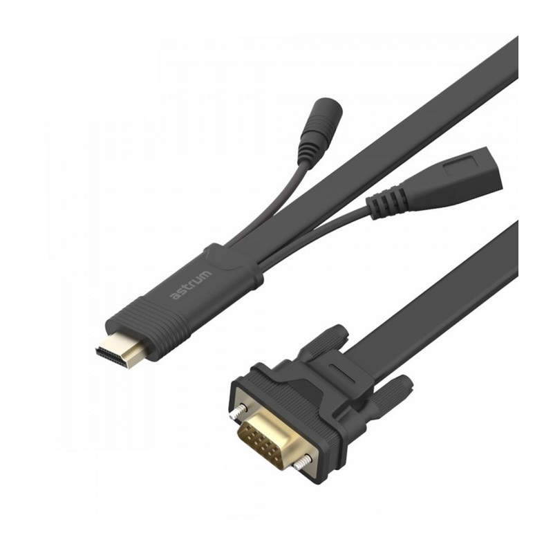 Cablu Convertor Adaptor HDMI la VGA+Audio Astrum DA460