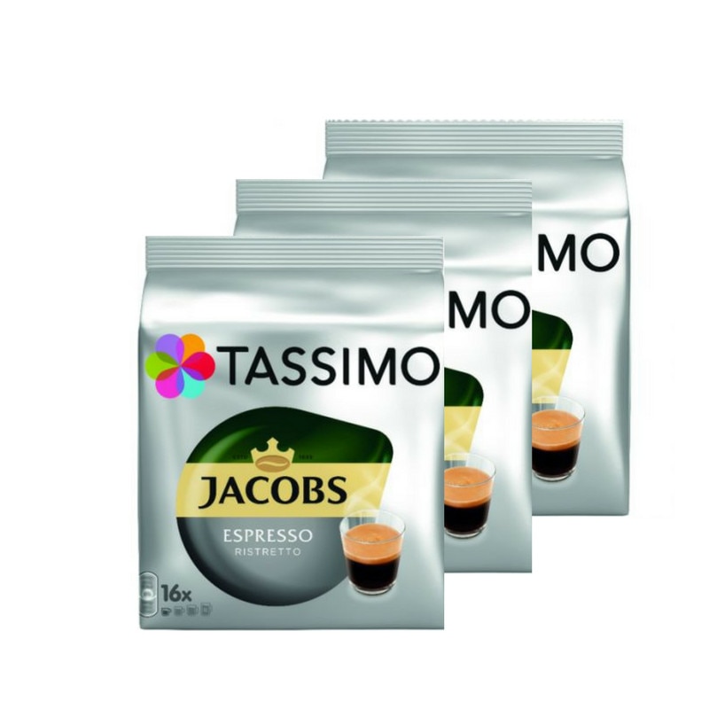 Set 3xCapsule Jacobs Tassimo Espresso Ristreto, 384g