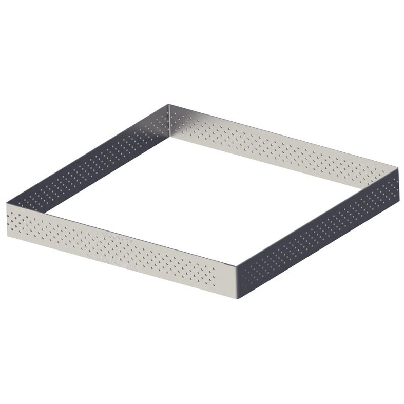 Forma patrata prajituri perforata de Buyer, 8 x 8 cm