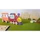 Puzzle 3D de colorat Locomotiva cu vagon UGears 4KIDS