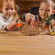 Puzzle 3D de colorat Locomotiva cu vagon UGears 4KIDS