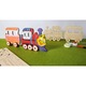 Puzzle 3D de colorat Locomotiva cu vagon UGears 4KIDS