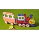 Puzzle 3D de colorat Locomotiva cu vagon UGears 4KIDS
