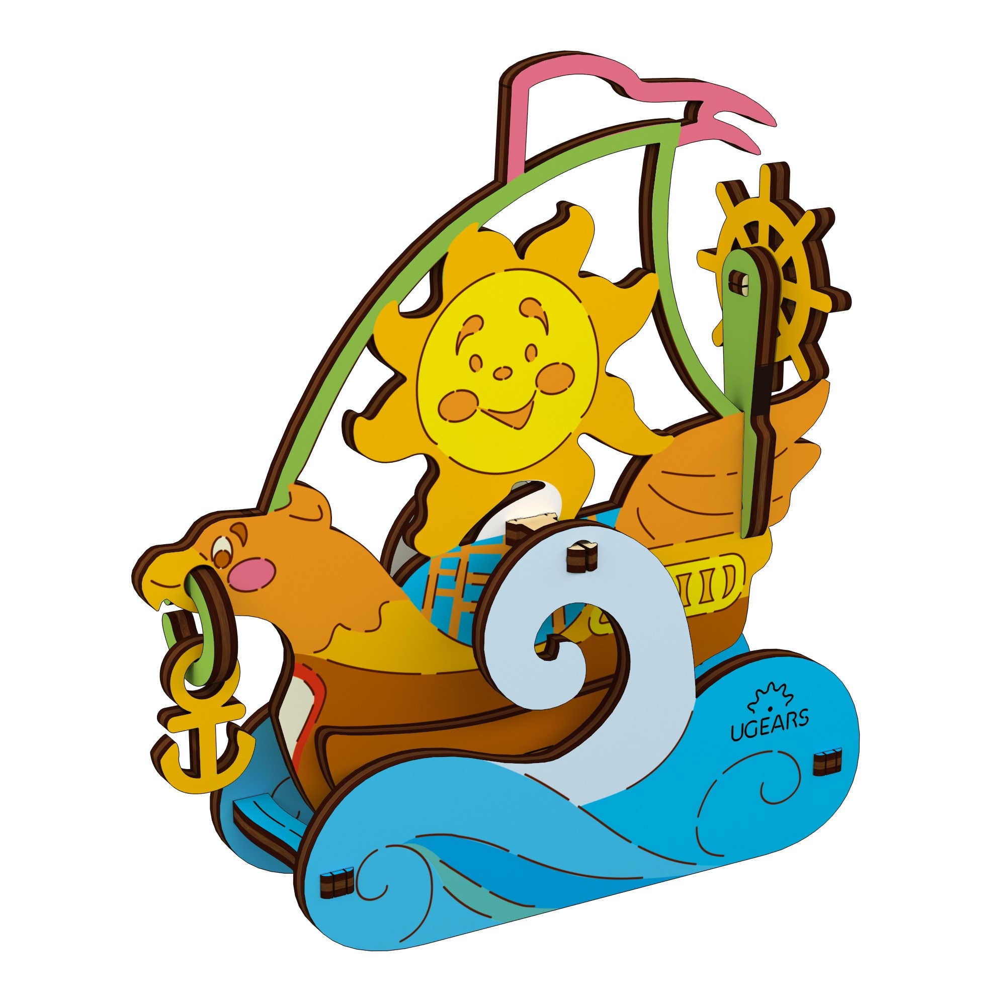 Puzzle 3D de colorat Velier UGears 4KIDS