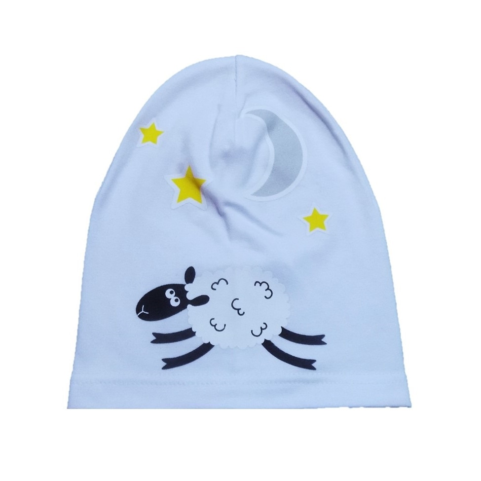 Caciula de primavara pentru fete cu model Oita, Alb, Universal