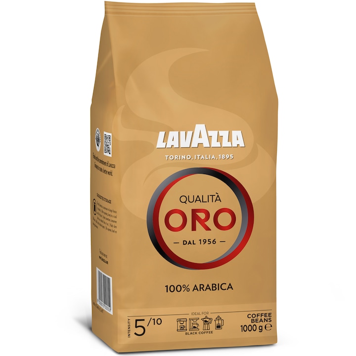 Cafea boabe, Lavazza Qualita Oro, 100% Arabica, 1 kg