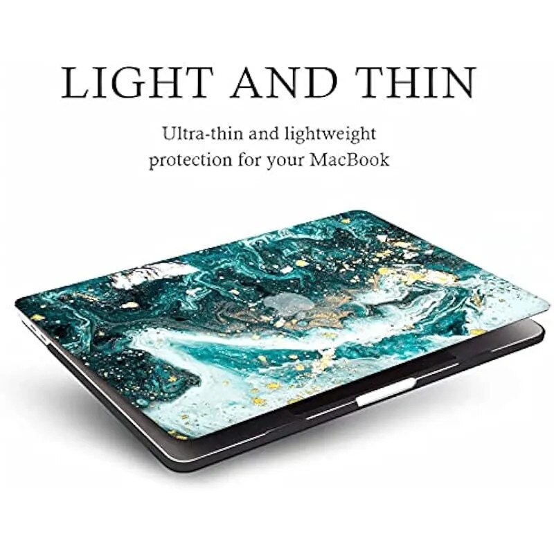 Carcasă pentru MacBook Air 13 inch, multicolor, set complet, ventilație, model 2021-2018