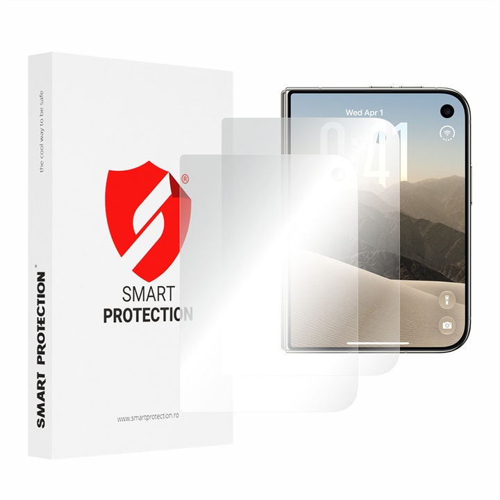 Set 2 Folii Protectie Display Smart Protection, Premium Classic, pentru iPhone Duo, Transparent