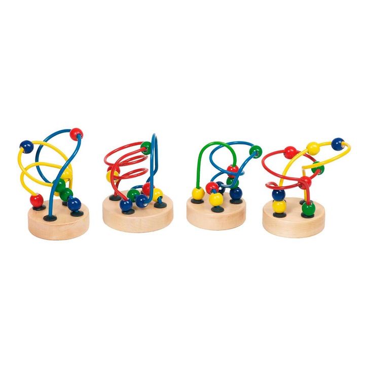 Tekervényes pályán húzogatható fagolyók