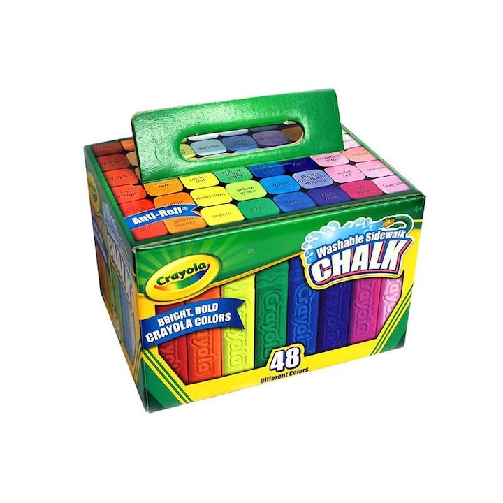 Crayola: Lemosható aszfaltkréta 48 db-os készlet dobozban - Crayola