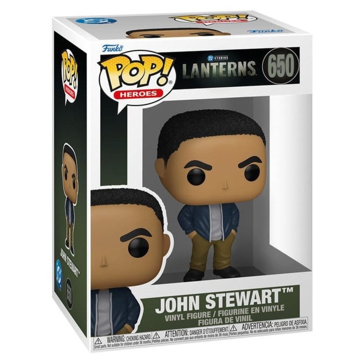 Фигурка винил Funko POP! Heroes Lanterns John Stewart, лиценз DC, многоцветен, 9 см, код FK94735
