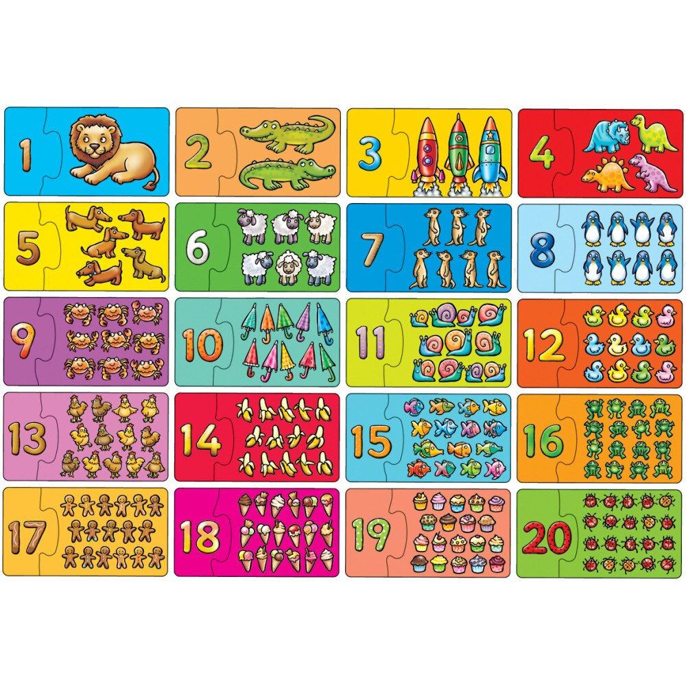Puzzle Orchard, Potrivim si numaram, Carton