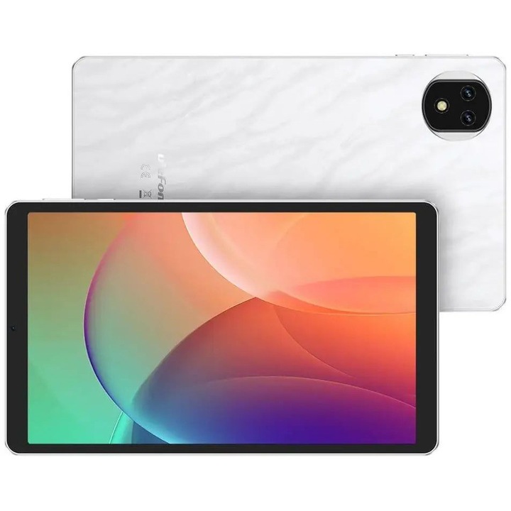 Таблет Ulefone Tab A9 Pro, Marble White, Cellular с процесор 2x Cortex-A75 (2.0 GHz) + 6x Cortex-A55 (1.8 GHz), 4 GB, 128 GB, Android 15, Бял